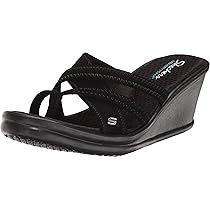 Skechers レディース Rumblers-Queen B ウェッジサンダル Amazon.com | Skechers Women's Rumble ON-Queen B2 Wedge